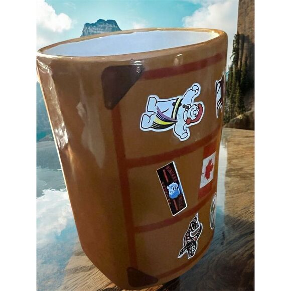 Canada Souvenir Coffee Mug Ceramic Cup Banff Bonhomme Moose Flag Niagara Falls - Picture 3 of 8